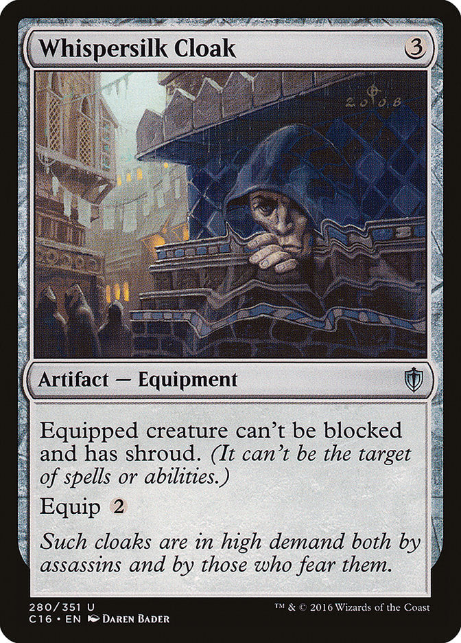Whispersilk Cloak [Commander 2016] | Gate City Games LLC