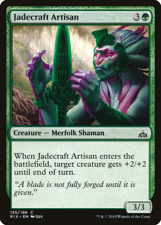 Jadecraft Artisan [Rivals of Ixalan] | Gate City Games LLC