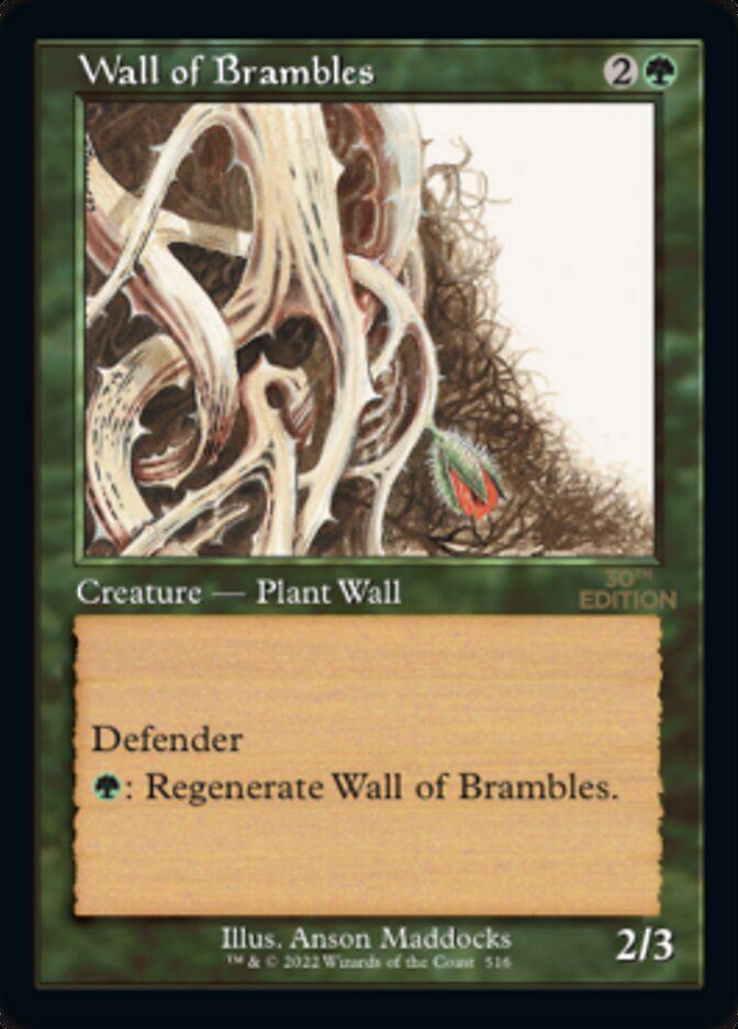 Wall of Brambles (Retro) [30th Anniversary Edition] | Gate City Games LLC