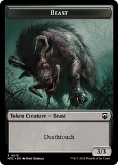 Beast (0010) // Shapeshifter (0008) Double-Sided Token [Modern Horizons 3 Commander Tokens] | Gate City Games LLC