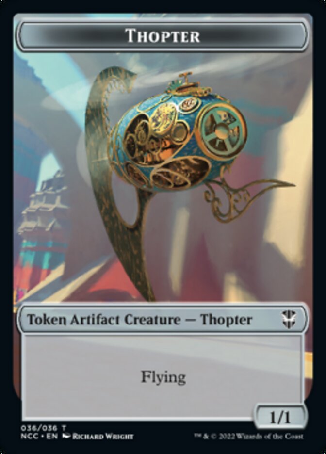 Thopter // Treasure (013) Double-Sided Token [Streets of New Capenna Commander Tokens] | Gate City Games LLC