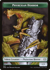 Phyrexian Goblin // Phyrexian Horror Double-Sided Token [Phyrexia: All Will Be One Tokens] | Gate City Games LLC