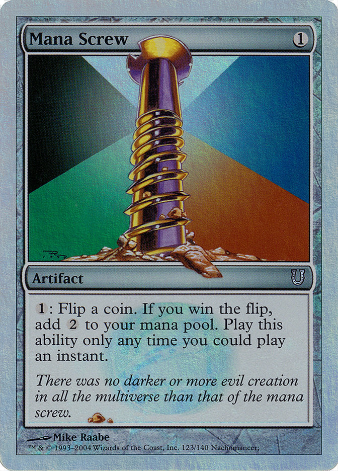 Mana Screw (Alternate Foil) [Unhinged] | Gate City Games LLC
