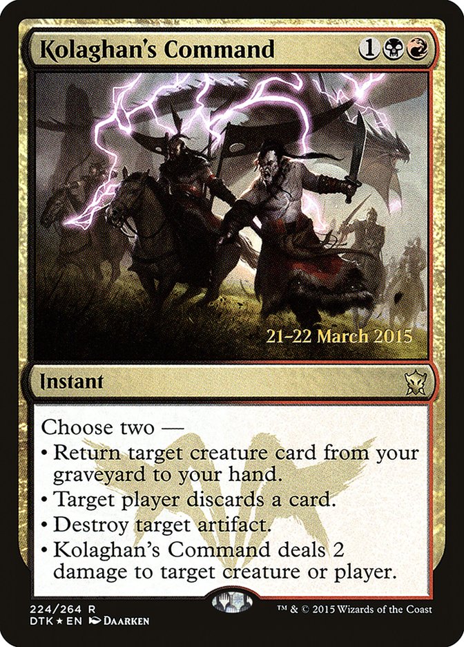 Kolaghan's Command [Dragons of Tarkir Prerelease Promos] | Gate City Games LLC