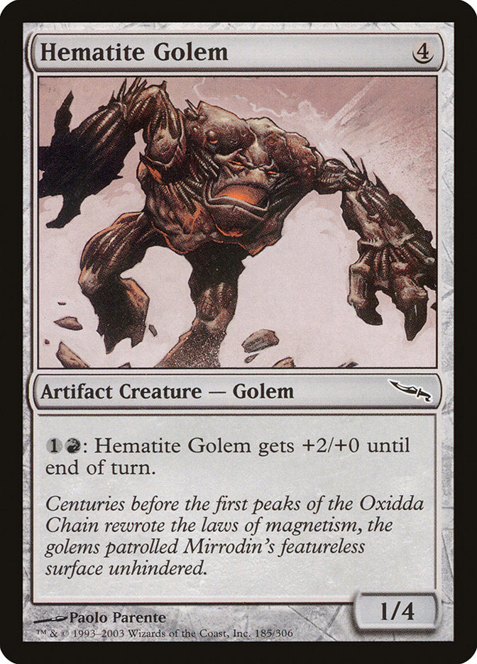 Hematite Golem [Mirrodin] | Gate City Games LLC