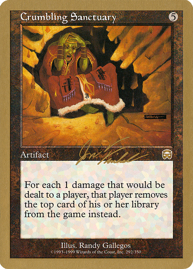 Crumbling Sanctuary (Jon Finkel) [World Championship Decks 2000] | Gate City Games LLC