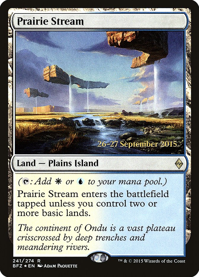 Prairie Stream [Battle for Zendikar Prerelease Promos] | Gate City Games LLC