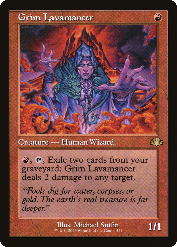 Grim Lavamancer (Retro) [Dominaria Remastered] | Gate City Games LLC