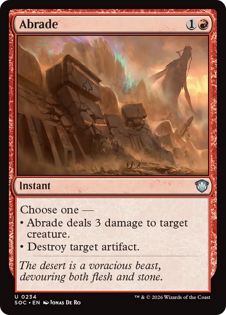 Abrade [Secrets of Strixhaven Commander] | Gate City Games LLC