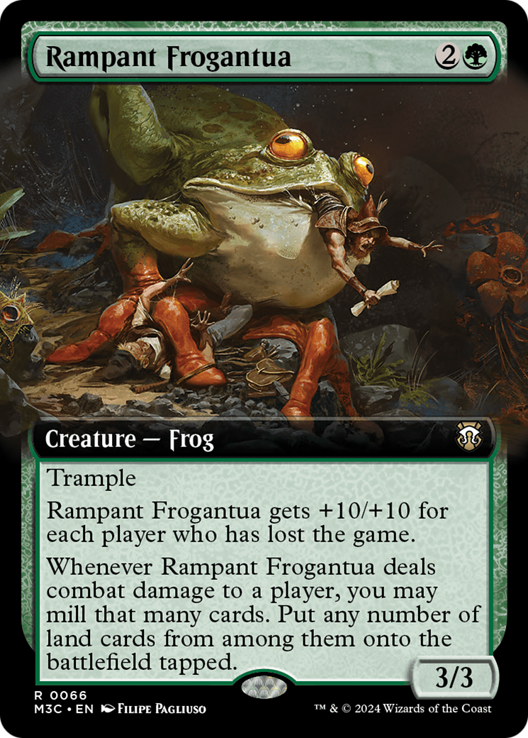 Rampant Frogantua (Extended Art) [Modern Horizons 3 Commander] | Gate City Games LLC