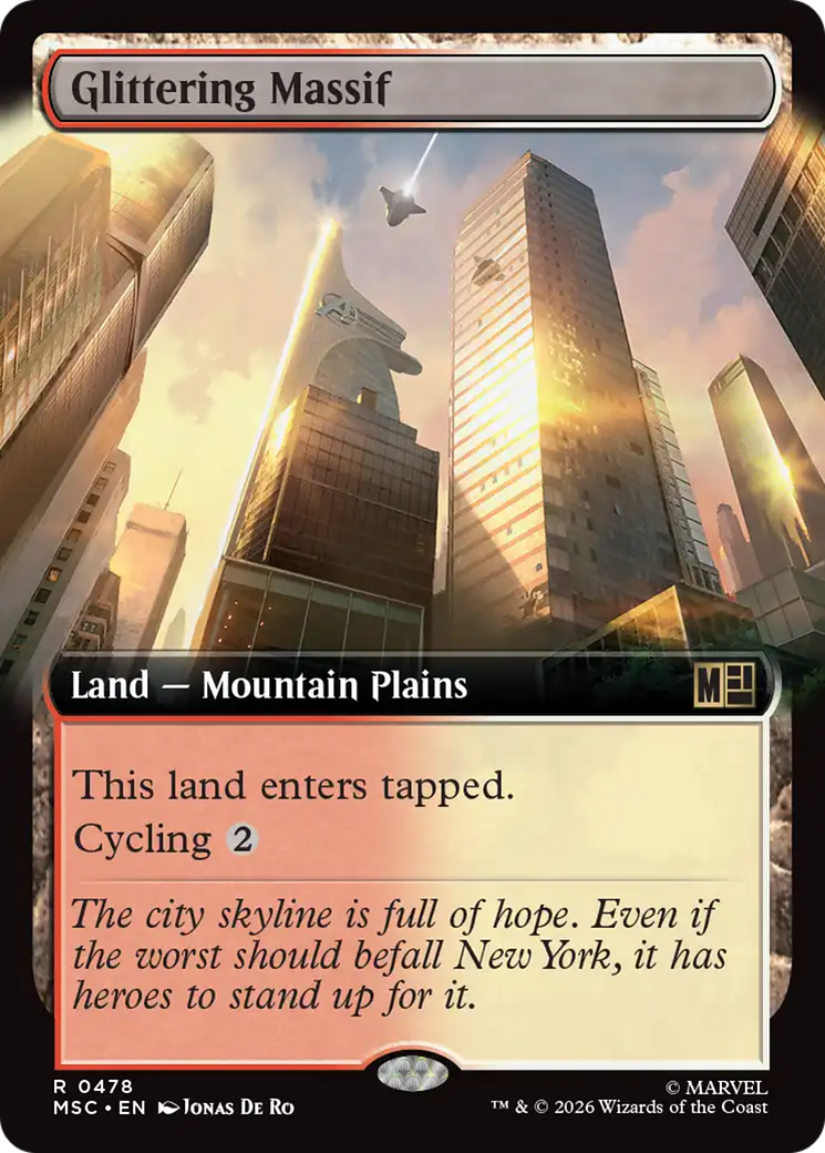 Glittering Massif (Extended Art) [Marvel Super Heroes Commander] | Gate City Games LLC
