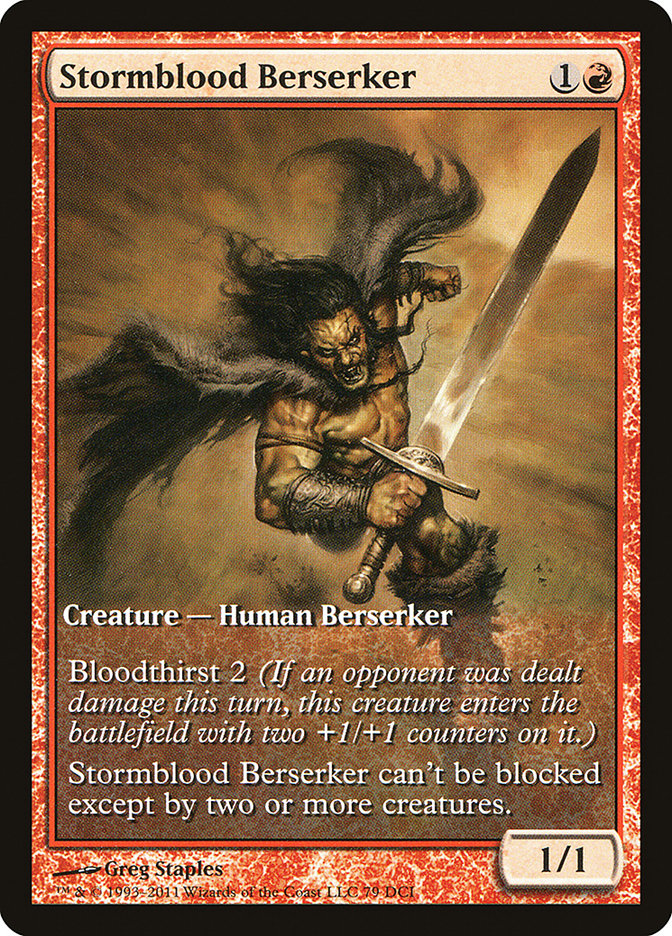Stormblood Berserker (Extended Art) [Magic 2012 Promos] | Gate City Games LLC