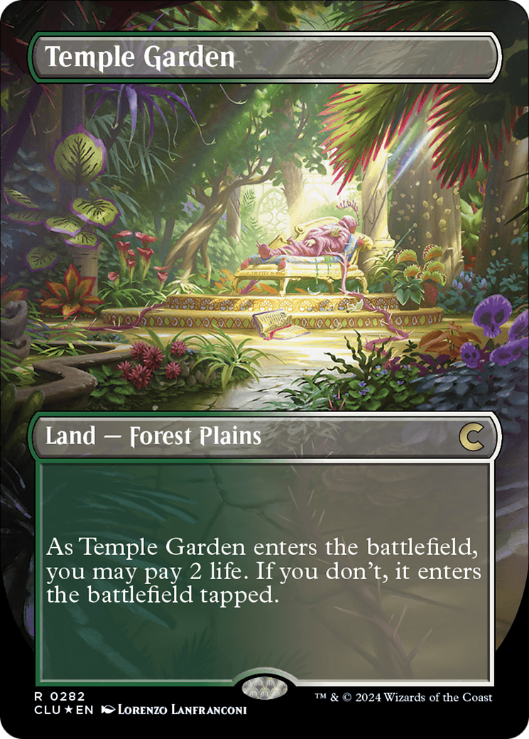 Temple Garden (Borderless) [Ravnica: Clue Edition] | Gate City Games LLC