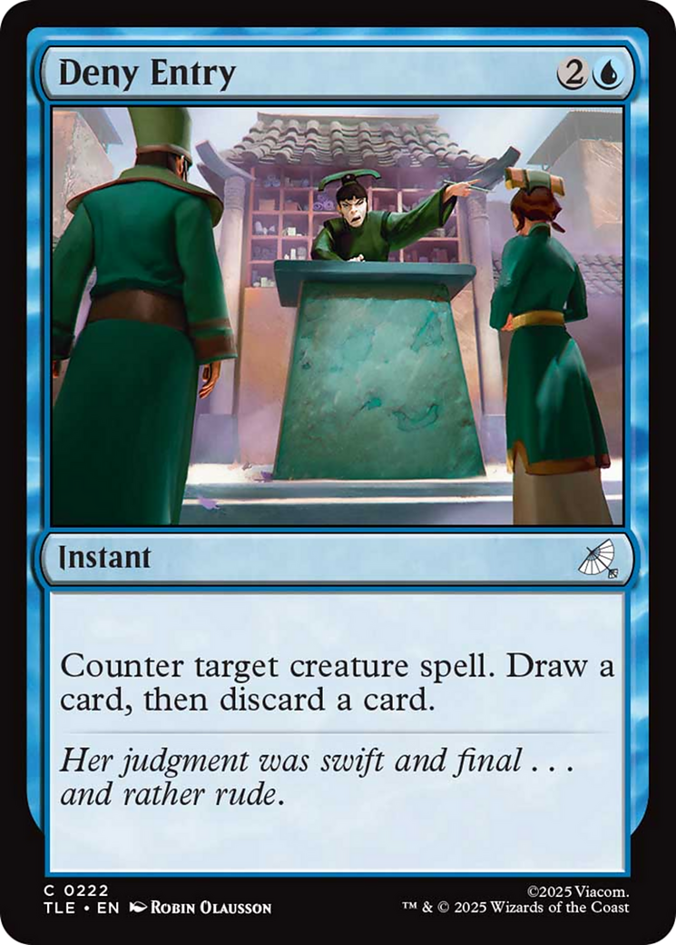 Deny Entry [Avatar: The Last Airbender: Eternal-Legal] | Gate City Games LLC