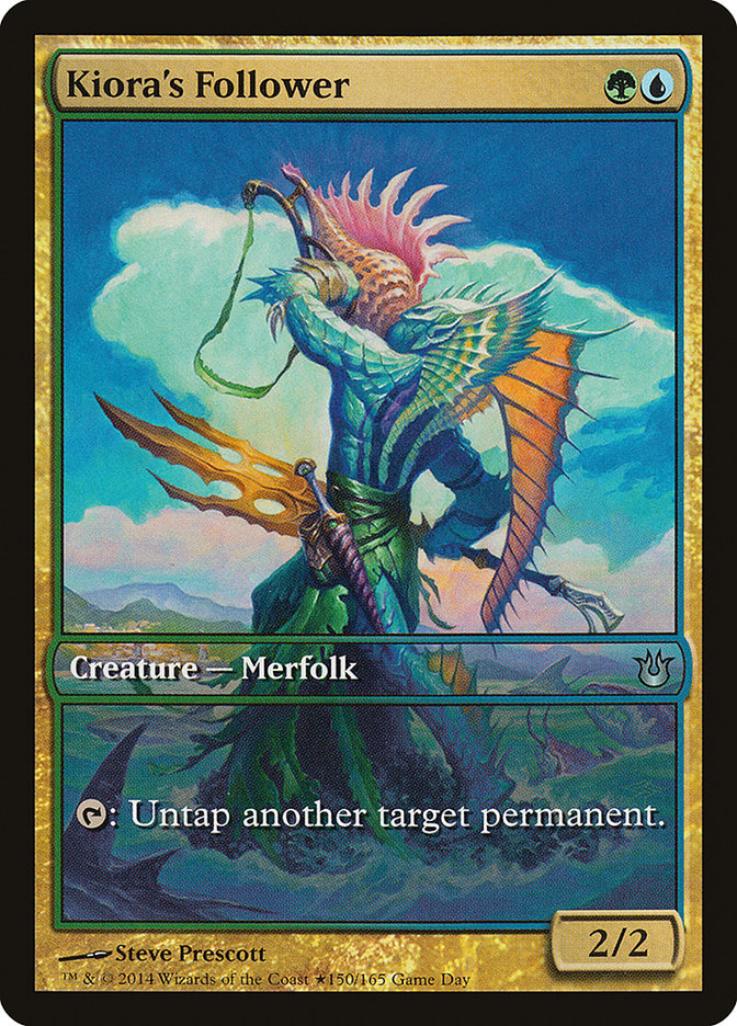 Kiora's Follower (Game Day) [Born of the Gods Promos] | Gate City Games LLC