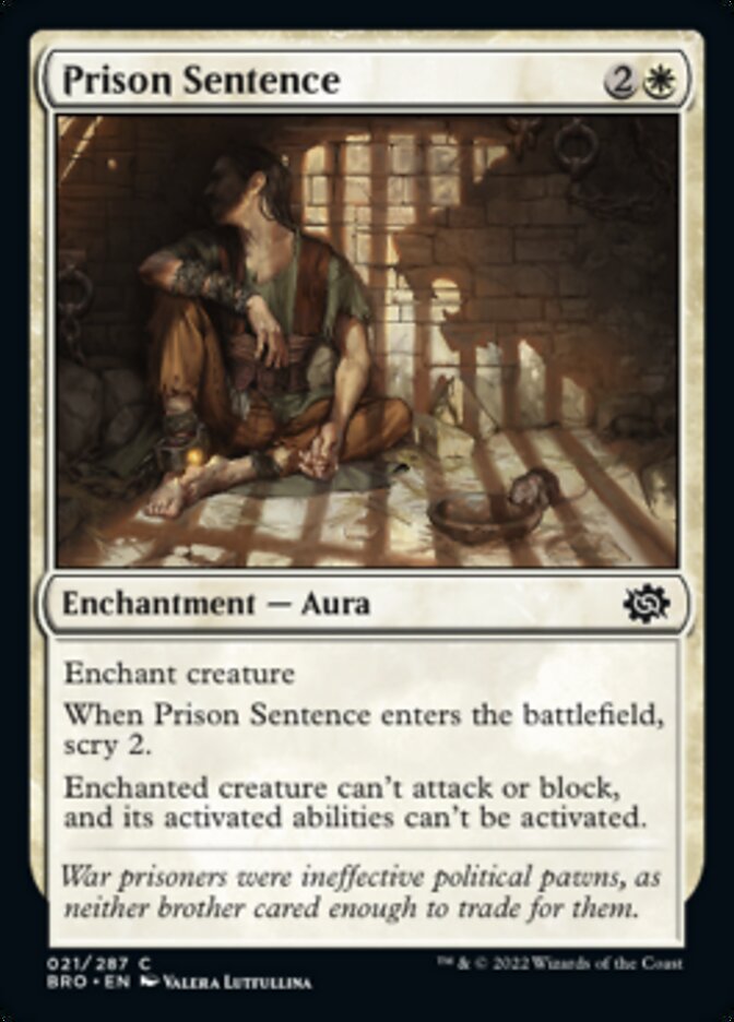 Prison Sentence [The Brothers' War] | Gate City Games LLC