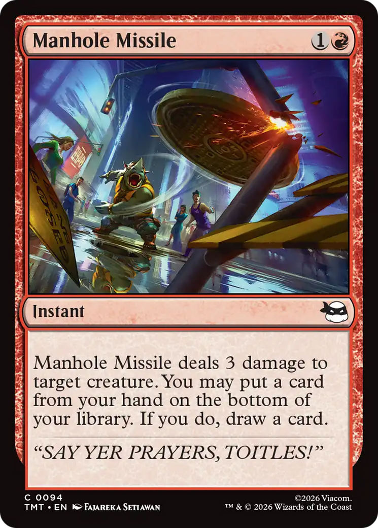 Manhole Missile [Teenage Mutant Ninja Turtles] | Gate City Games LLC
