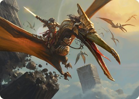 Skyhunter Strike Force Art Card [Phyrexia: All Will Be One Art Series] | Gate City Games LLC