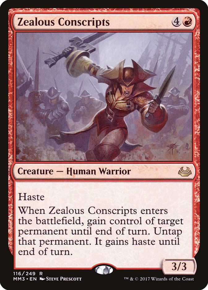 Zealous Conscripts [Modern Masters 2017] | Gate City Games LLC