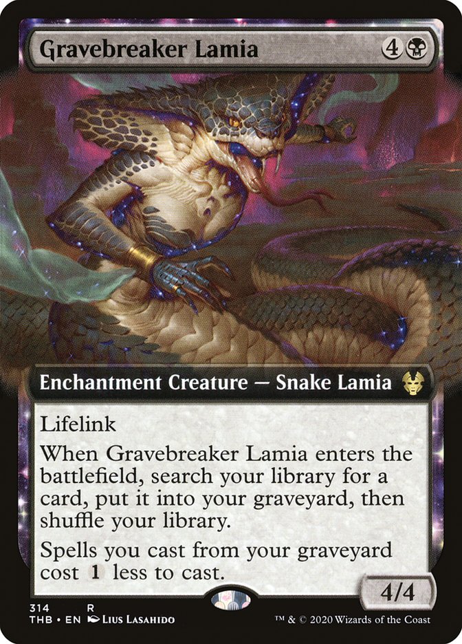 Gravebreaker Lamia (Extended Art) [Theros Beyond Death] | Gate City Games LLC