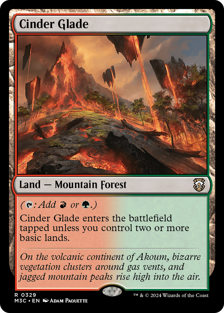 Cinder Glade [Modern Horizons 3 Commander] | Gate City Games LLC