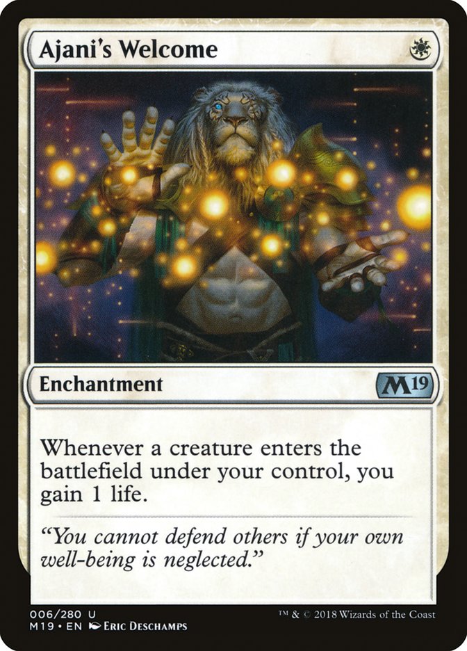 Ajani's Welcome [Core Set 2019] | Gate City Games LLC