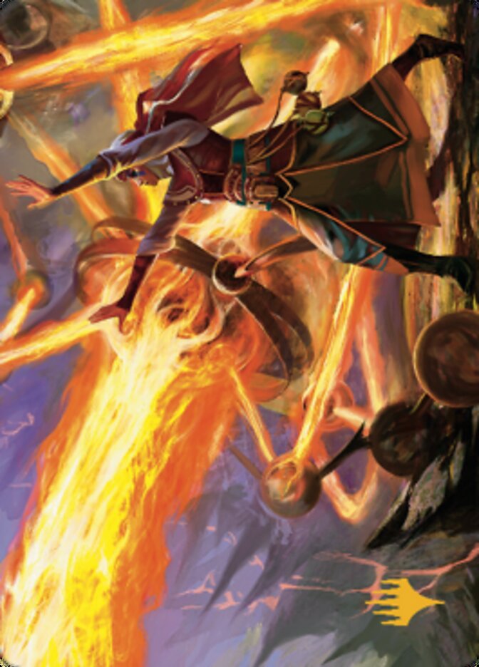 Ghitu Amplifier Art Card (Gold-Stamped Signature) [Dominaria United Art Series] | Gate City Games LLC