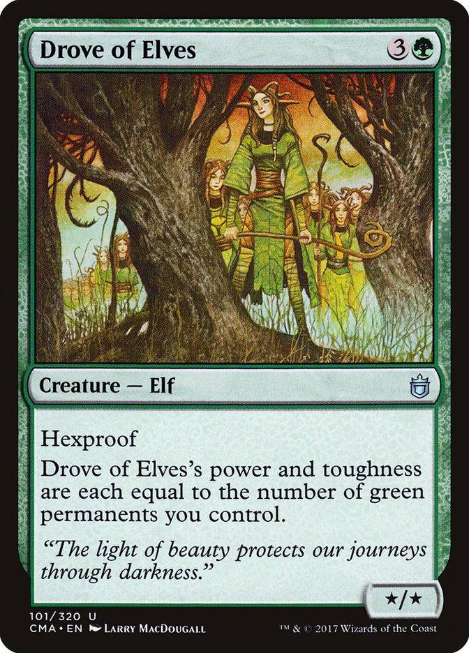Drove of Elves [Commander Anthology] | Gate City Games LLC
