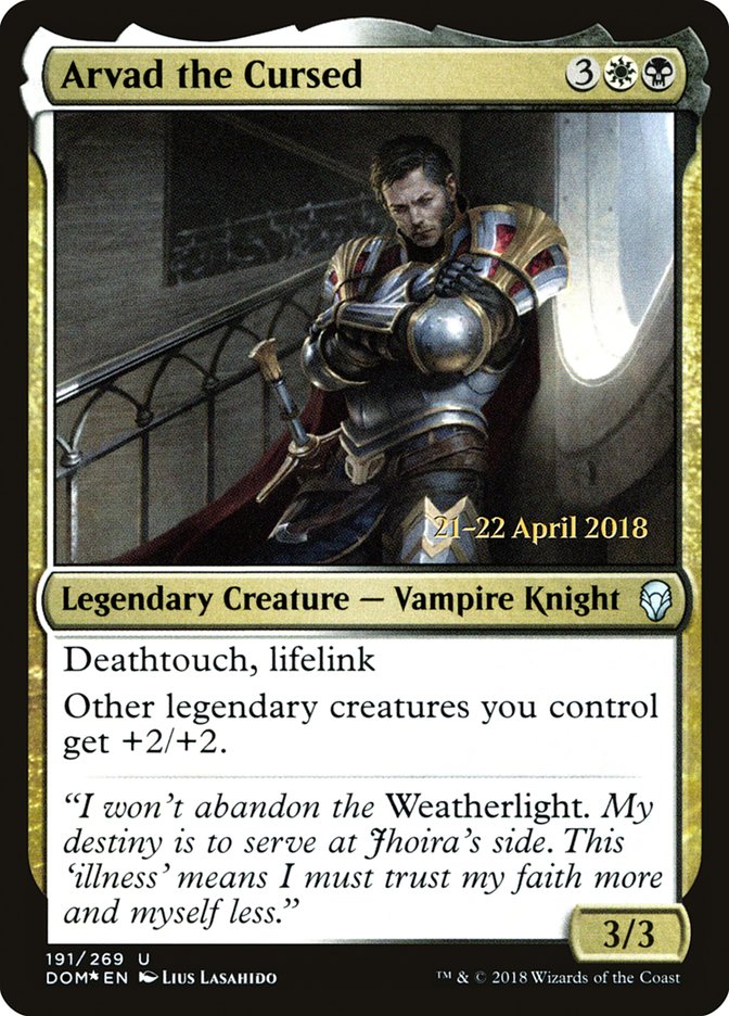Arvad the Cursed [Dominaria Prerelease Promos] | Gate City Games LLC