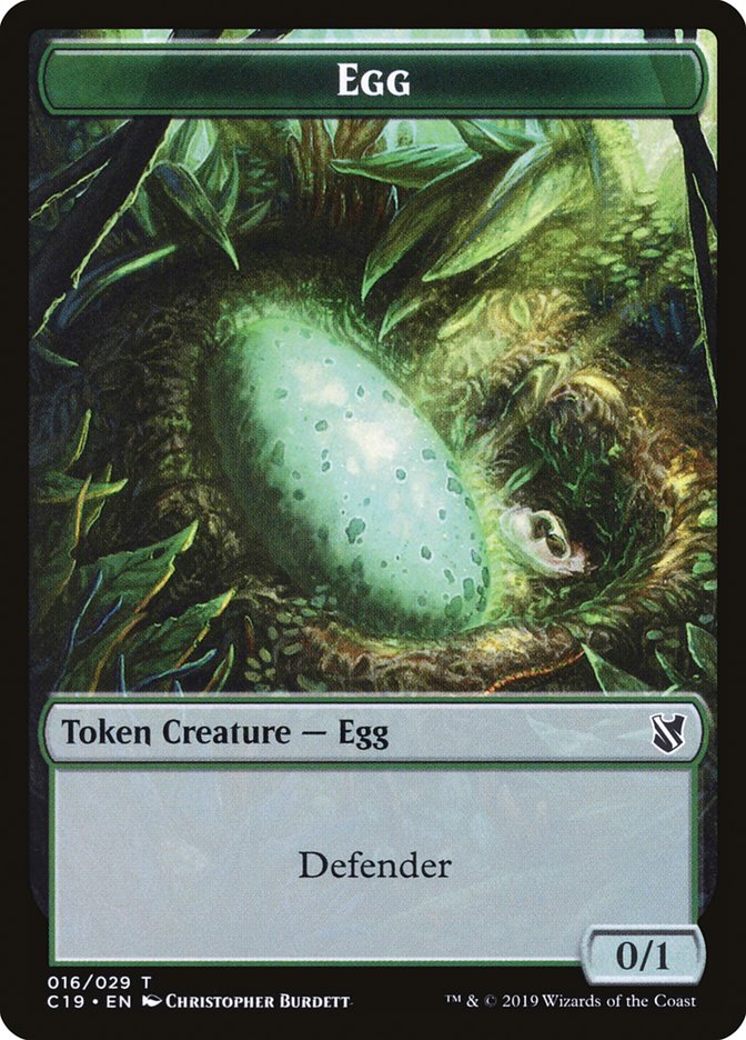 Eldrazi // Egg Double-Sided Token [Commander 2019 Tokens] | Gate City Games LLC