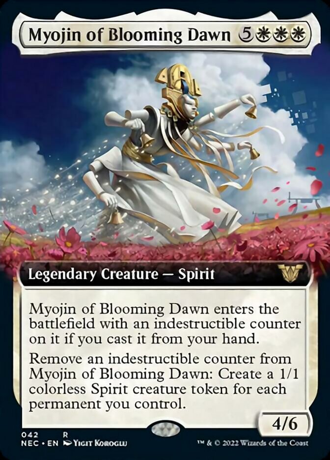 Myojin of Blooming Dawn (Extended Art) [Kamigawa: Neon Dynasty Commander] | Gate City Games LLC