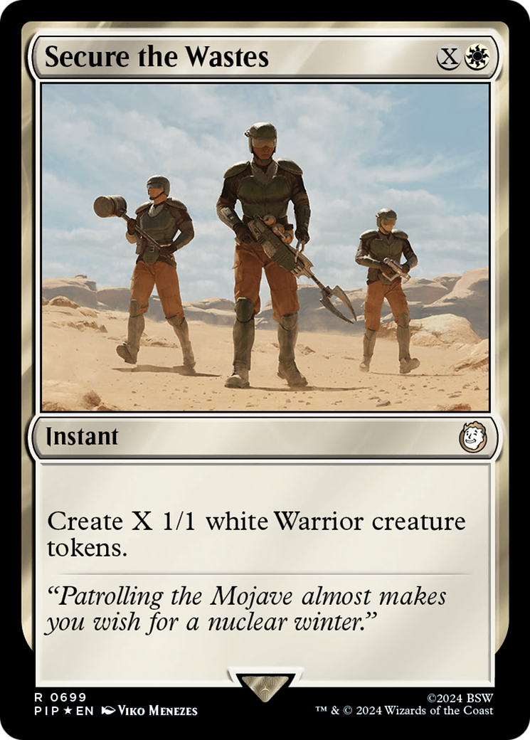 Secure the Wastes (Surge Foil) [Fallout] | Gate City Games LLC