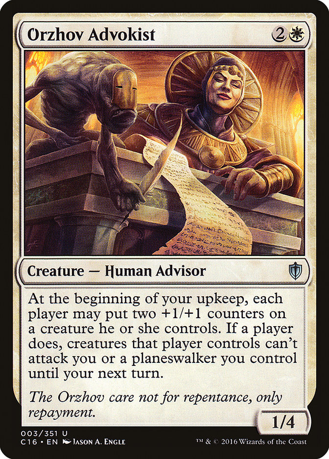 Orzhov Advokist [Commander 2016] | Gate City Games LLC