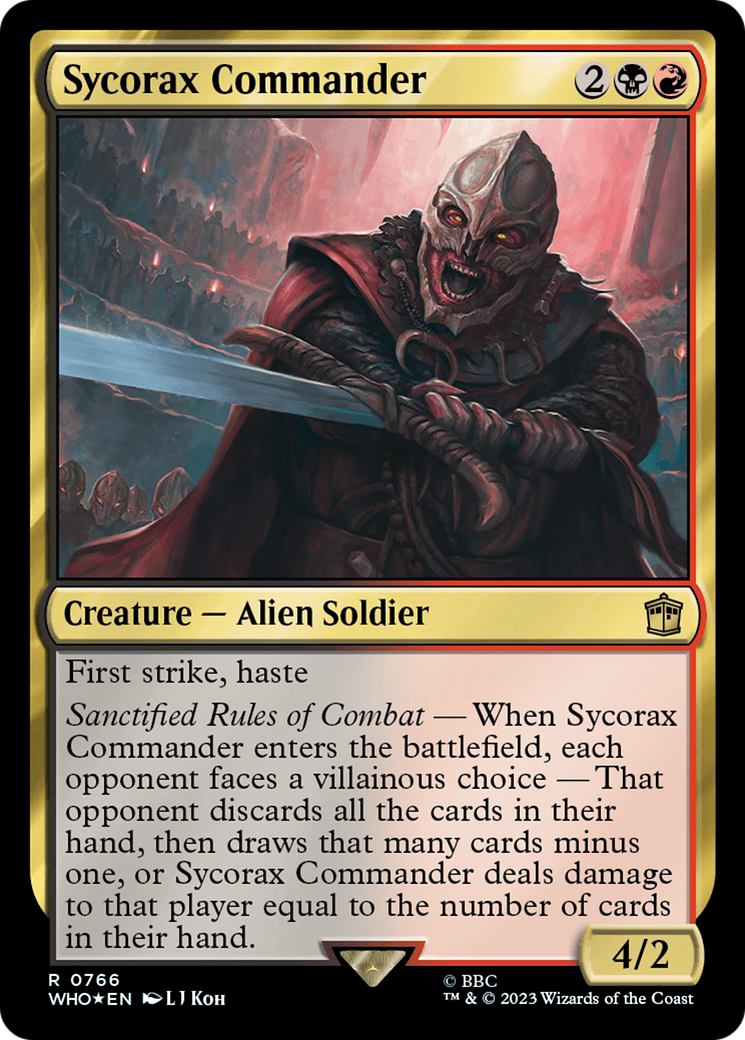 Sycorax Commander (Surge Foil) [Doctor Who] | Gate City Games LLC