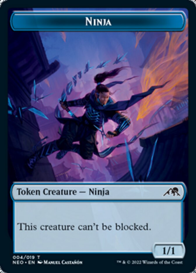 Samurai // Ninja Double-Sided Token [Kamigawa: Neon Dynasty Tokens] | Gate City Games LLC