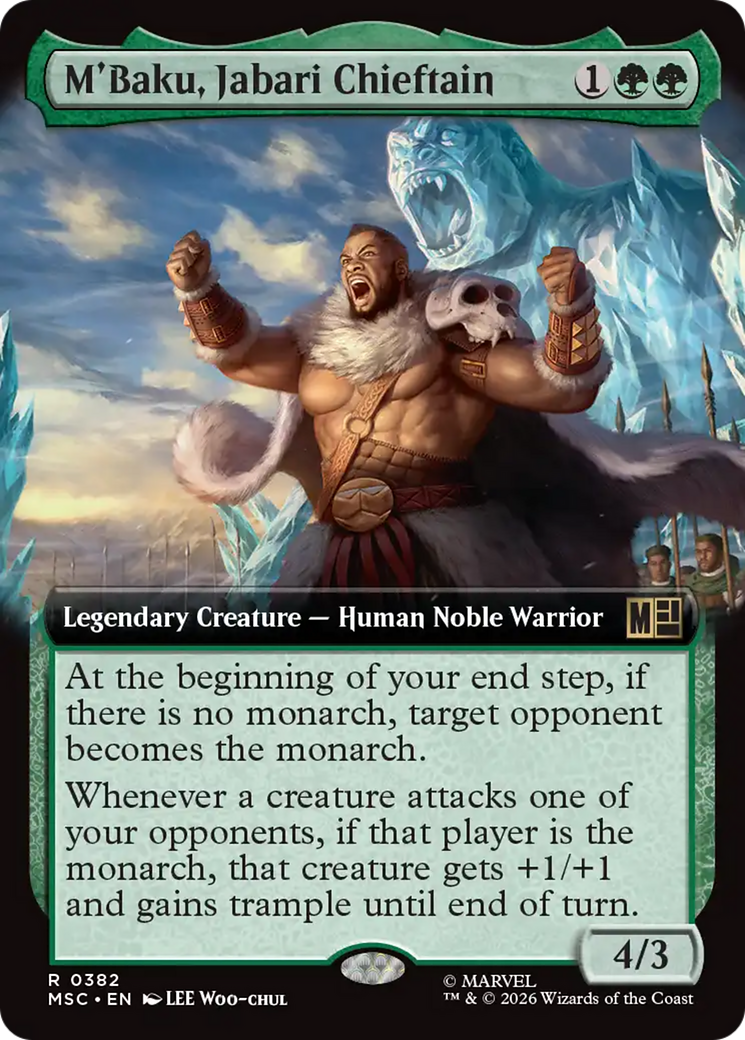 M'Baku, Jabari Chieftain (Extended Art) [Marvel Super Heroes Commander] | Gate City Games LLC