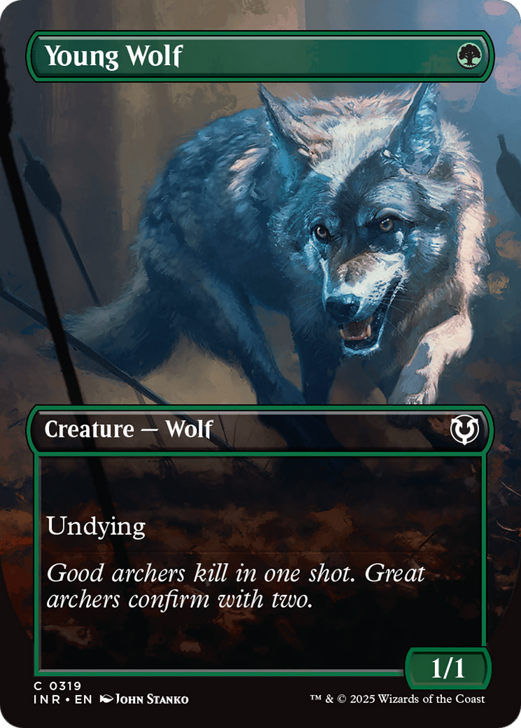 Young Wolf (Borderless) [Innistrad Remastered] | Gate City Games LLC