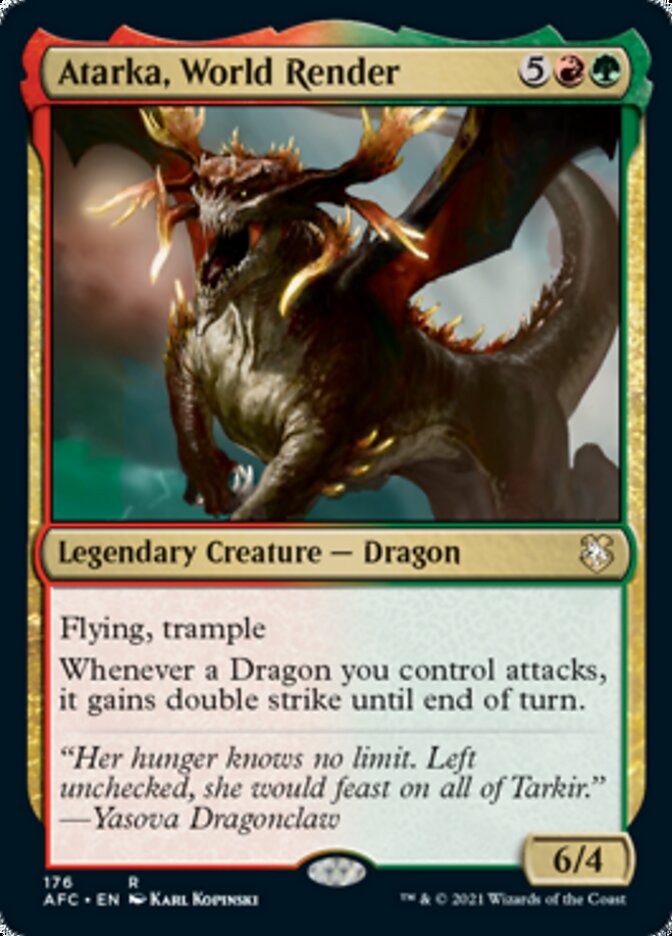 Atarka, World Render [Dungeons & Dragons: Adventures in the Forgotten Realms Commander] | Gate City Games LLC