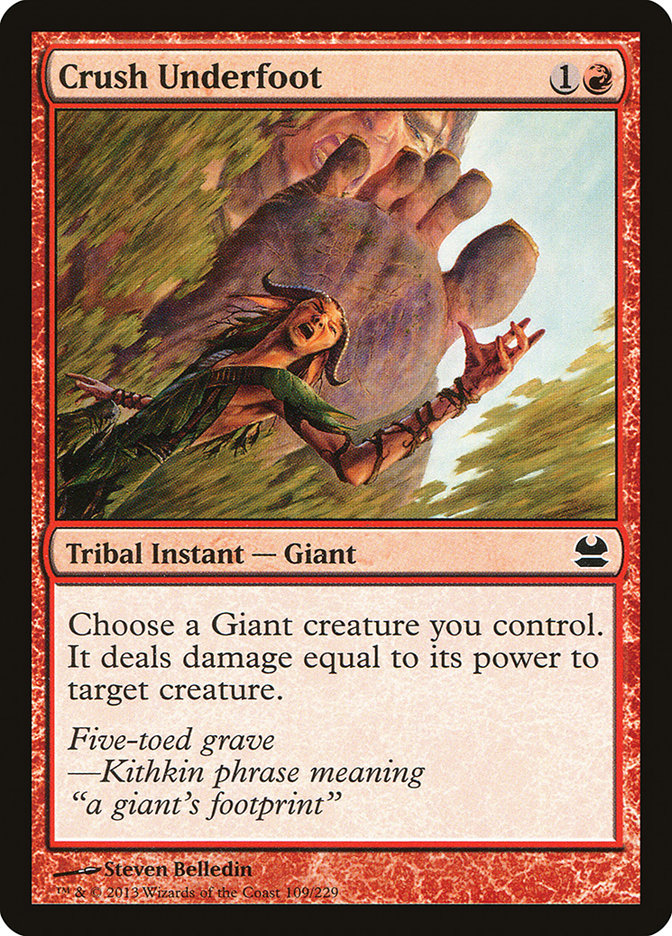 Crush Underfoot [Modern Masters] | Gate City Games LLC