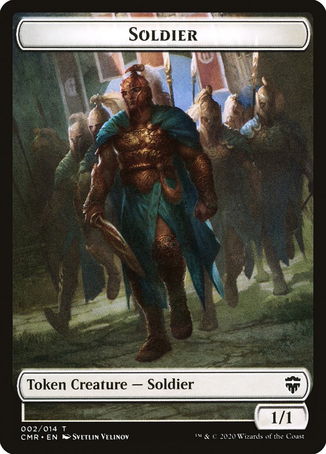 Angel // Soldier Double-Sided Token [Commander Legends Tokens] | Gate City Games LLC