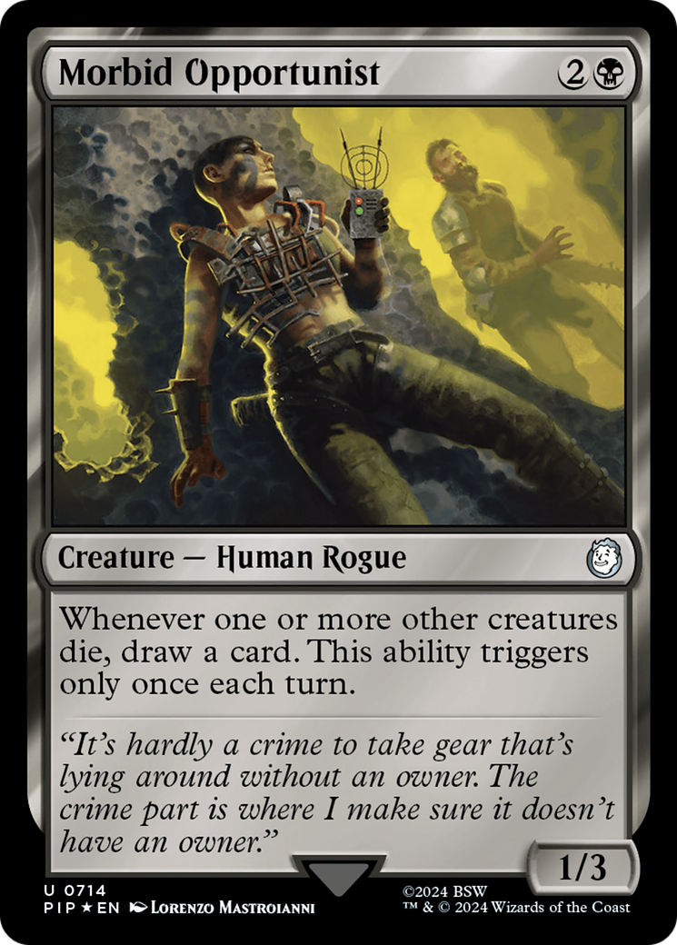 Morbid Opportunist (Surge Foil) [Fallout] | Gate City Games LLC