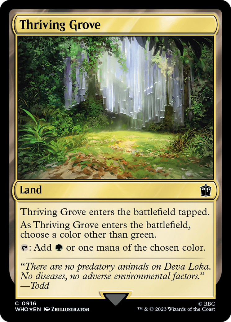 Thriving Grove (Surge Foil) [Doctor Who] | Gate City Games LLC