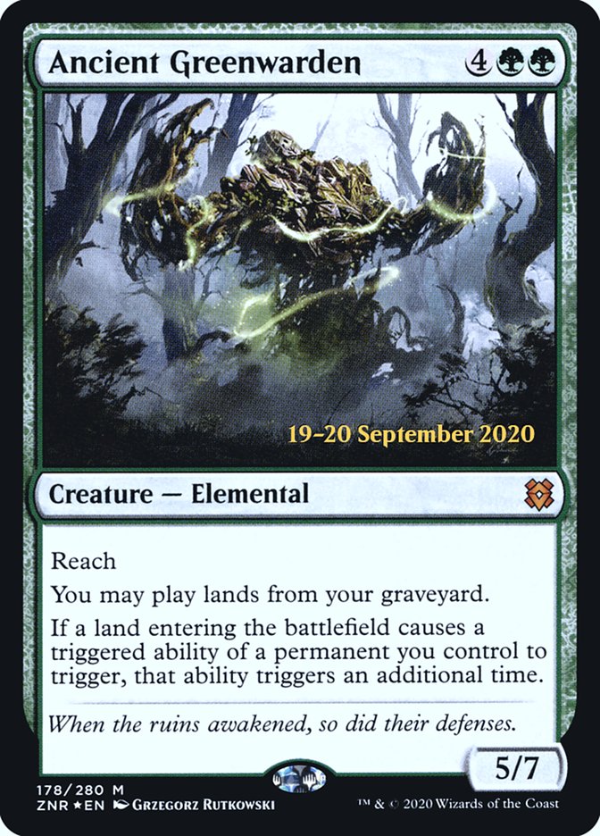 Ancient Greenwarden [Zendikar Rising Prerelease Promos] | Gate City Games LLC