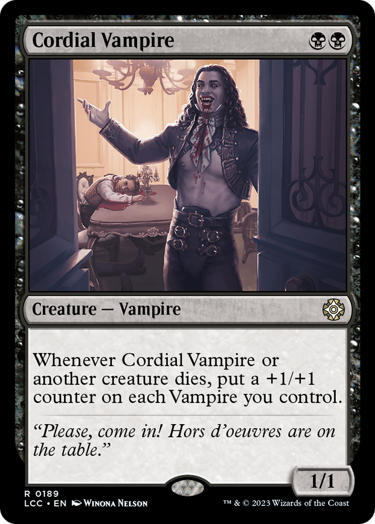 Cordial Vampire [The Lost Caverns of Ixalan Commander] | Gate City Games LLC
