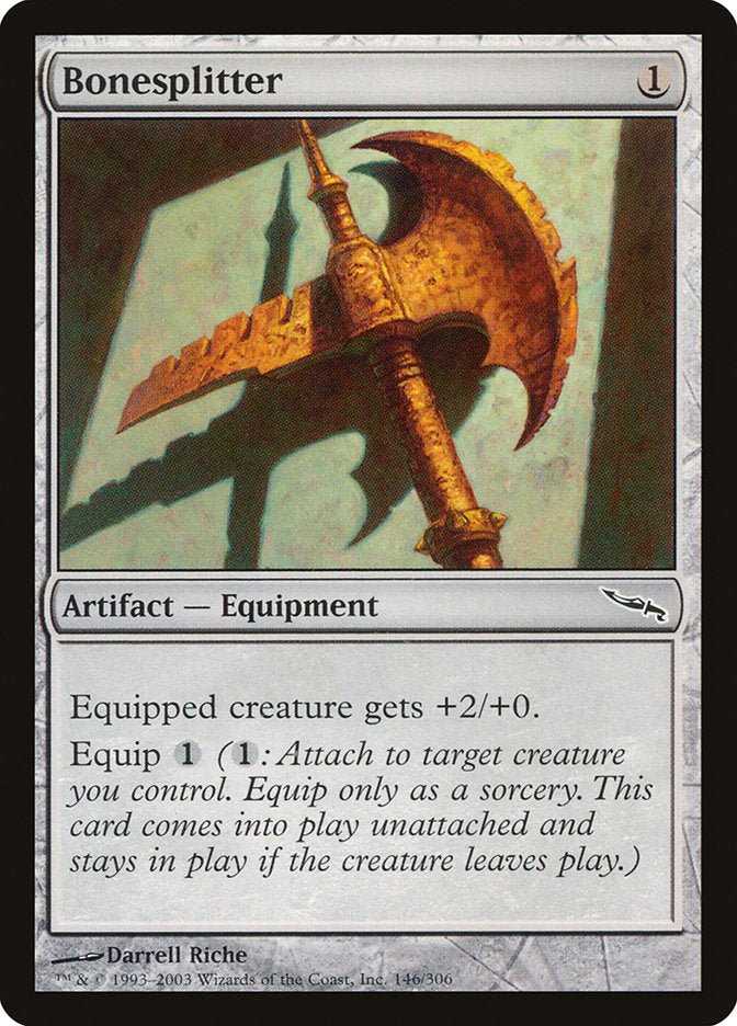 Bonesplitter [Mirrodin] | Gate City Games LLC