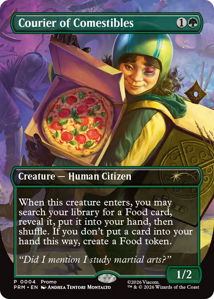 Courier of Comestibles (Borderless) [Wizards Play Network 2026] | Gate City Games LLC