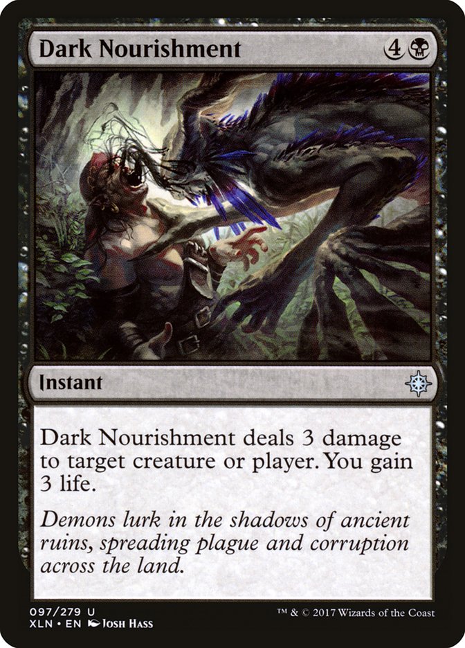 Dark Nourishment [Ixalan] | Gate City Games LLC