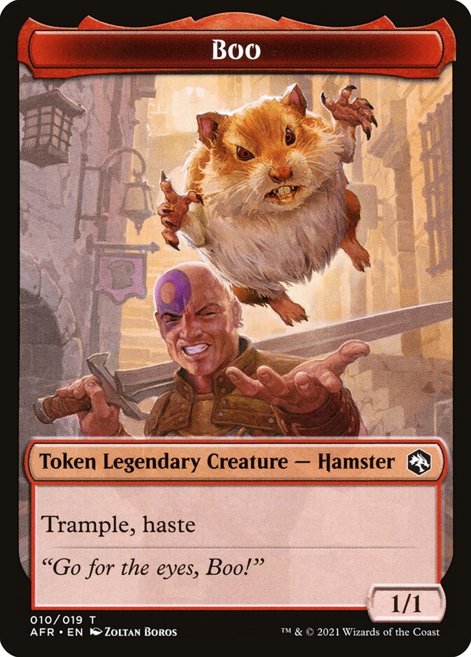 Dog Illusion // Boo Double-Sided Token [Dungeons & Dragons: Adventures in the Forgotten Realms Tokens] | Gate City Games LLC