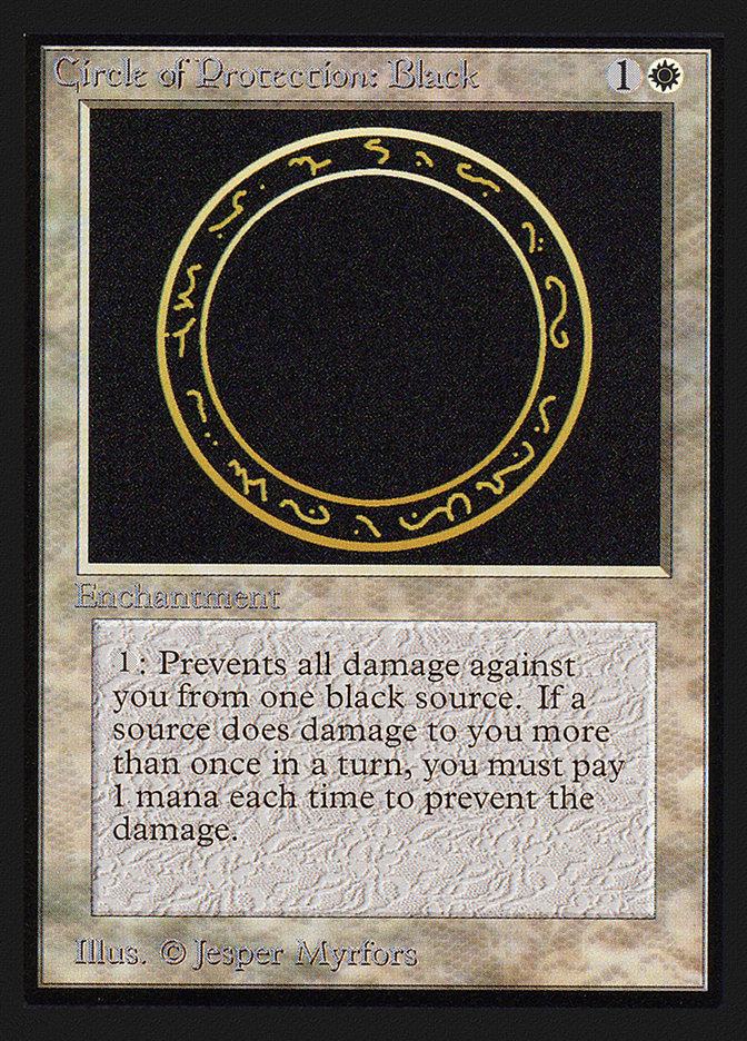 Circle of Protection: Black [International Collectors' Edition] | Gate City Games LLC