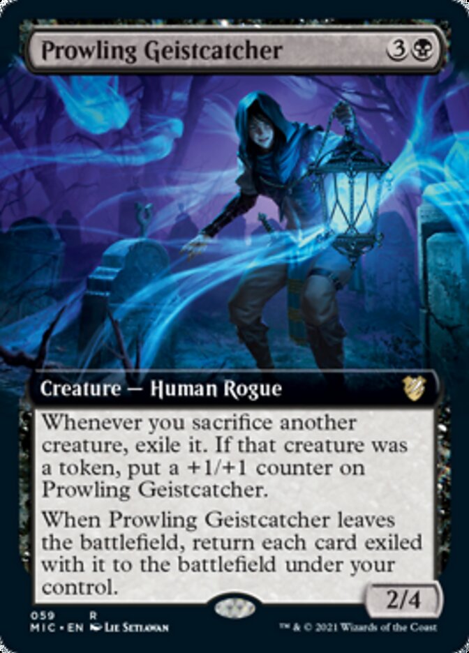 Prowling Geistcatcher (Extended Art) [Innistrad: Midnight Hunt Commander] | Gate City Games LLC